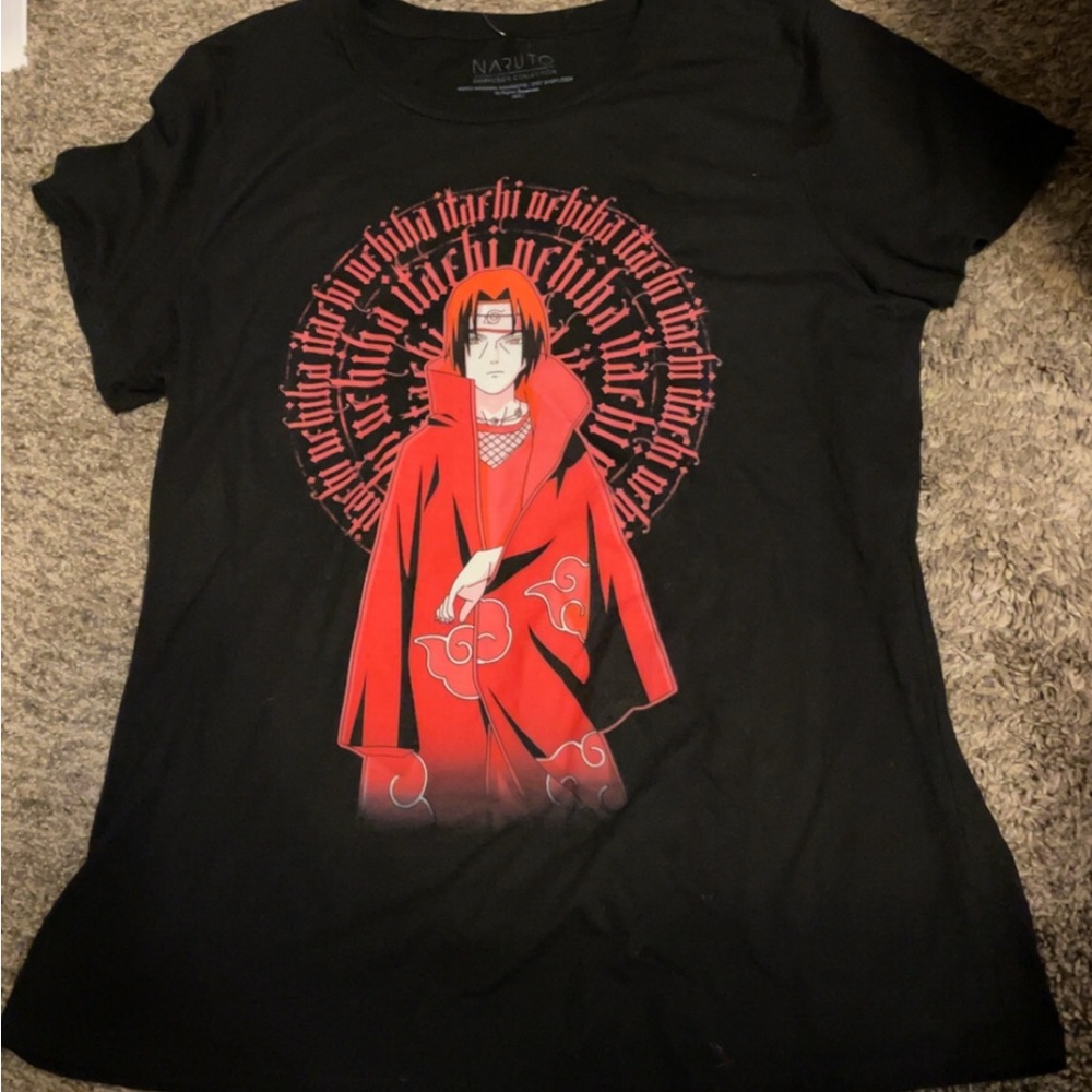 Black Graphic Women Top